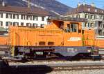 RhB - Gm 3/3 231 am 07.02.1997 in CHUR - Diesel-RANGIERLOKOMOTIVE - bernahme 01.11.1975 - MOYSE3553/MTU - 295 KW - Gewicht 34,00t - LP 7,93m - zulssige Geschwindigkeit 55 km/h.