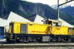 RhB - Gmf 4/4 242 am 16.06.1995 in UNTERVAZ - Baudienst-Diesel-LOKOMOTIVE - bernahme 19.07.1991 - GMEINDER5696/KAELBLE - 559 KW - Gewicht 50,00t - LP 11,70m - zulssige Geschwindigkeit 60 km/h - ab