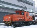 Ge 2/4 212 der RhB rangiert in Landquart. (14.02.2005)