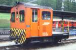 RhB - Tm 2/2 19 am 31.05.1992 in Pontresina - Rangiertraktor - bernahme: 19.05.1962 - RACO1631/CUMMINS - 69 KW - Gewicht 9,00t - Zuladung 2,00t - LP 5,06m - zulssige Geschwindigkeit