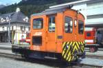 RhB - Tm 2/2 25 am 01.06.1993 in Disentis - Rangiertraktor - bernahme: 01.03.1965 - RACO1720/CUMMINS - 69 KW - Gewicht 9,00t - Zuladung 2,00t - LP 5,06m - zulssige Geschwindigkeit