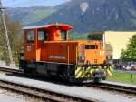 RhB - Rangierlok Tm  2/2  117 im Bahnhof Thusis am 07.05.2015