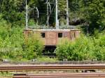 RhB - Lok Ge 2/4 205 ausgestellt im Bahnofsareal von Arth-Goldau am 29.05.2014