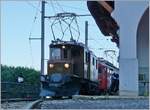 50 Jahre Blonay Chamby - MEGA BERNINA FESTIVAL: Der aller erste Zug des MEGA BERNINA FESTIVAL wartet in Chamby auf die Fahrt nach MOntreux.