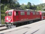Ge4/4l 608 am 2.7.08 mit Berninaexpress nach Davos Dorf in Filisur.