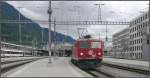 Ge 4/4 I 610  Viamala  bringt die BerninaExpress Panowagen nach Landquart zur Wsche und verlsst soeben Chur. (23.06.2009)