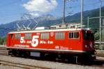 RhB - Ge 4/4I 601  ALBULA  am 07.06.1997 in LANDQUART - STRECKEN-LOKOMOTIVE - bernahme 08.07.1947 - SLM3920/MFO/BBC - 1184 KW - Gewicht 48,00t - LP 12,10m - zulssige Geschwindigkeit 80 km/h.