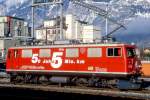 RhB - Ge 4/4I 601  ALBULA  am 26.02.2000 in CHUR - STRECKEN-LOKOMOTIVE - bernahme 08.07.1947 - SLM3920/MFO/BBC - 1184 KW - Gewicht 48,00t - LP 12,10m - zulssige Geschwindigkeit 80 km/h.