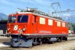 RhB - Ge 4/4I 602  BERNINA  am 06.09.1994 in UNTERVAZ - STRECKEN-LOKOMOTIVE - bernahme 21.07.1947 - SLM3921/MFO/BBC - 1184 KW - Gewicht 48,00t - LP 12,10m - zulssige Geschwindigkeit 80 km/h. Hinweis: noch mit Scherenpantograf
