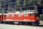 RhB - Ge 4/4I 606  KESCH  am 23.08.1995 in PREDA - STRECKEN-LOKOMOTIVE - bernahme 15.06.1953 - SLM4081/MFO/BBC - 1184 KW - Gewicht 48,00t - LP 12,10m - zulssige Geschwindigkeit 80 km/h.