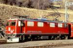 RhB - Ge 4/4I 606  KESCH  am 26.02.1998 in FILISUR - STRECKEN-LOKOMOTIVE - bernahme 15.06.1953 - SLM4081/MFO/BBC - 1184 KW - Gewicht 48,00t - LP 12,10m - zulssige Geschwindigkeit 80 km/h.