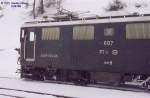 Ge 4/4 I 607 Surselva im Mrz 1979