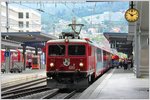 GlacierExpress 901 mit Ge 4/4 i 610  Viamala  in Chur. (15.09.2016)