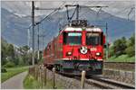 RE1240 mit Ge 4/4 II 626  Malans  bei Haldenstein. (18.05.2017)