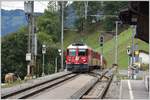 RE1241 nach Scuol-Tarasp mit Ge 4/4 II 625  Küblis  in Saas i/Pr. (15.09.2017)