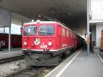 Auer in Brig findet beim Glacier-Express auch in Disentis ein Lokwechsel statt.Ge 4/4 II 609  Linard  darf heute den D 904 nach Chur bringen.