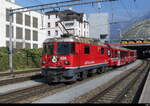 RhB - Ge 4/4  626 mit Zug nach Disentis am 05.03.2023