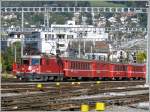 RE 1144 nach Disentis verlsst Chur und wird von Ge 4/4 612  Thusis  gezogen. (30.09.2007)