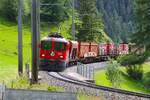 RHB Ge 4/4 II  621 mit G�terzug am 06.07.26 in  Berg�n  