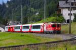 RHB Ge 4/4 II  633 mit dem Glacier Express am 06.07.26 in  Berg�n  