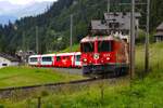RHB Ge 4/4 II  633 mit dem Glacier Express am 06.07.26 in  Berg�n  