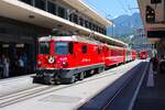 RHB Ge 4/4 II  629 mit dem Arosaexpress am 04.07.26 in Chur 