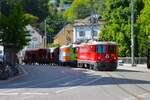 RhB Ge 4/4 II  617+631 am 06.07.26 in Chur mit einen G�terzug