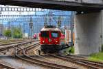 RhB Ge 4/4 II  621+611 am 06.07.26 in Chur 