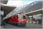 Ge 4/4 II 616  Filisur  steht abfahrbereit auf Gleis 2 in Chur. ((17.03.2009)