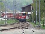 RE1248 aus Ardez fhrt in Jenaz ein, an der Spitze Ge 4/4 II 648  S-chanf .