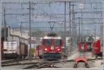 RE1265 von Disentis mit Ge 4/4 II 621  Felsberg  in Landquart.