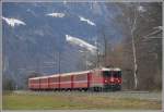 RE1229 nach Scuol-Tarasp mit Ge 4/4 II 624  Celerina/Schlarigna  bei Malans.