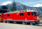 RhB - Ge 4/4II 617 ILANZ  am 29.05.1993 in LANDQUART - THYRISTOR-STRECKEN-LOKOMOTIVE - bernahme 26.10.1973 - SLM4890/BBC - 1700 KW - Gewicht 50,00t - LP 12,74m - zulssige Geschwindigkeit 90 km/h.