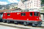 RhB - Ge 4/4II 616  FILISUR  am 10.05.1994 in ST.MORITZ - THYRISTOR-STRECKEN-LOKOMOTIVE - bernahme 05.10.1973 - SLM4889/BBC - 1700 KW - Gewicht 50,00t - LP 12,74m - zulssige Geschwindigkeit 90 km/h.
