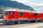 RhB - Ge 4/4II 618  BERGN/BRAVUOGN  am 10.06.1993 in LANDQUART - THYRISTOR-STRECKEN-LOKOMOTIVE - bernahme 16.11.1973 - SLM4891/BBC - 1700 KW - Gewicht 50,00t - LP 12,74m - zulssige Geschwindigkeit