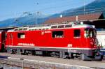 RhB - Ge 4/4II 619  SAMEDAN  am 04.07.1999 in LANDQUART - THYRISTOR-STRECKEN-LOKOMOTIVE - bernahme 03.12.1973 - SLM4892/BBC - 1700 KW - Gewicht 50,00t - LP 12,74m - zulssige Geschwindigkeit 90