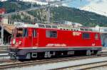 RhB - Ge 4/4 II 627  REICHENAU-TAMINS  am 09.05.1999 in Davos Dorf - Thyristor-Streckenlokomotive - bernahme 02.08.1984 - SLM5268/BBC - 1700 KW - Gewicht 50,00t - LP 12,74m - zulssige