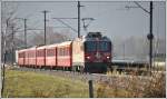 RE1237 mit Ge 4/4 II 622  Arosa  nach Scuol-Tarasp bei Igis. (20.11.2012)