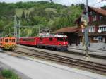 RhB Ge4/4 614 mit Regio in Grsch - 19/05/2008