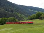 RhB Ge4/4 631 mit Regio unterhalb Klosters - 19/05/2008