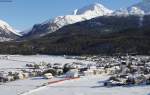 Rhb 622  Hakone Tozan Railway  mit dem R 856 (St.Moritz-S-chanf) bei Celerina 8.3.14