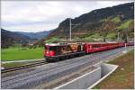 RE1249 mit Ge 4/4 II 620  Zernez  auf der neuen Doppelspustrecke zwischen Klosters Dorf und Platz.