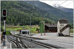 R1941 mit Ge 4/4 II 619  Samedan  unterwegs Richtung Pontresina bei Zernez (08.06.2016)