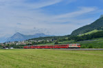 Ge 4/4 II 622 mit einem RE nach Scuol am 25.06.2016 bei Malans.