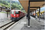 RE1354 aus St.Moritz mit Ge 4/4 II 625  Küblis  trifft in Küblis ein.