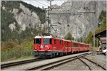 RE1749 mit Ge 4/4 II 612  Thusis  in Valendas-Sagogn.