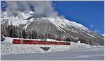 R1936 nach Scuol-Tarasp mit Ge 4/4 II 620  Zernez  zwischen Samedan und Bever.