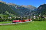 Ge 4/4 III 644 mit einem Regio am 04.09.2019 bei Zernez.