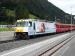 Ge 4/4 III 645 im Bahnhof Schiers am 12.07.07