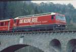 Ge 4/4 III   650 Seewis   Werbung: Die Kleine Rote  25.03.05 Solisbrcke